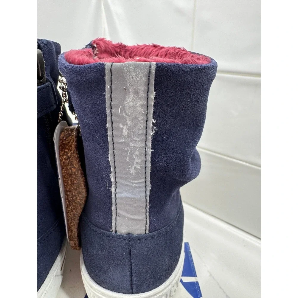 Birkenstock‎ Kids ZW11 Mitten Boot Night Blue Buckle Winter Shoes